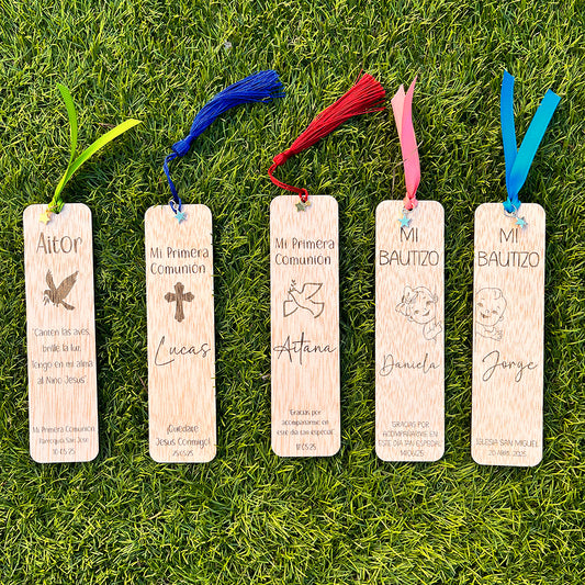 Marcapáginas de Madera Personalizados