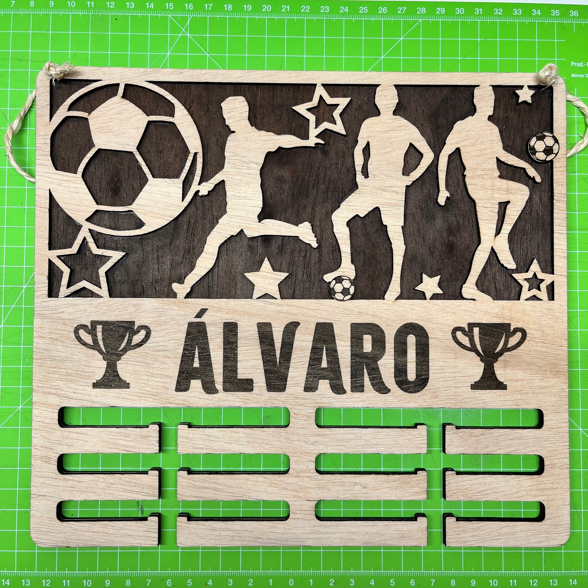 Medallero 26x24 cm para colgar medallas de deportistas