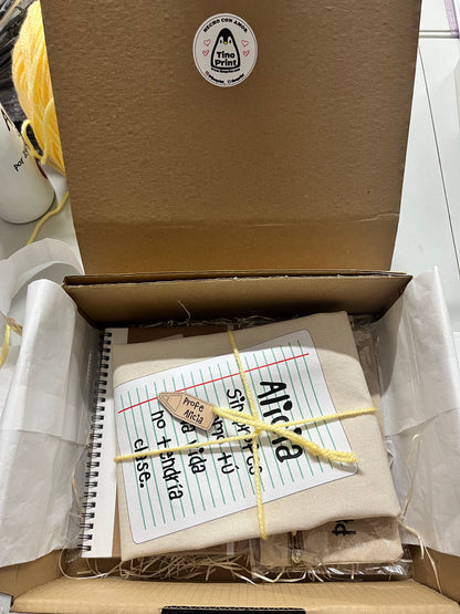 Caja kit de regalo personalizado para profesores y maestros