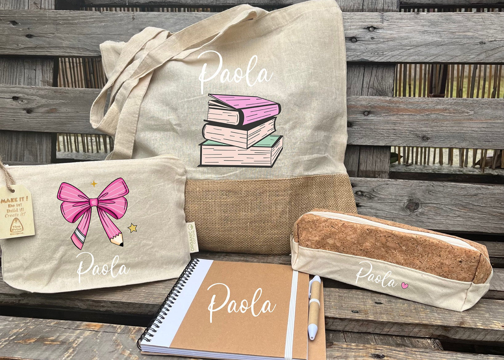 regalo fin de curso para profesores personalizado estuche de corcho natural