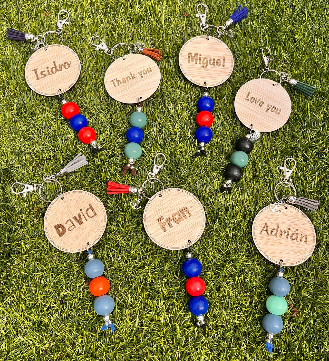 Llavero de madera personalizados de regalos para maestros y profesores