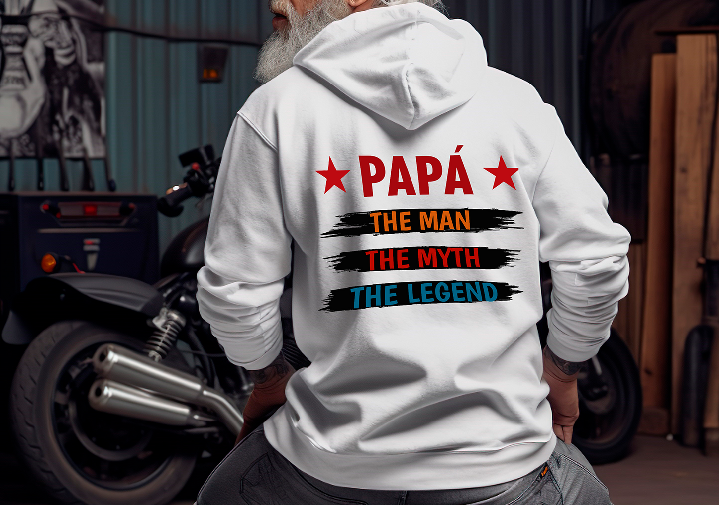 Sudadera hoodie personalizada con diseño para papá