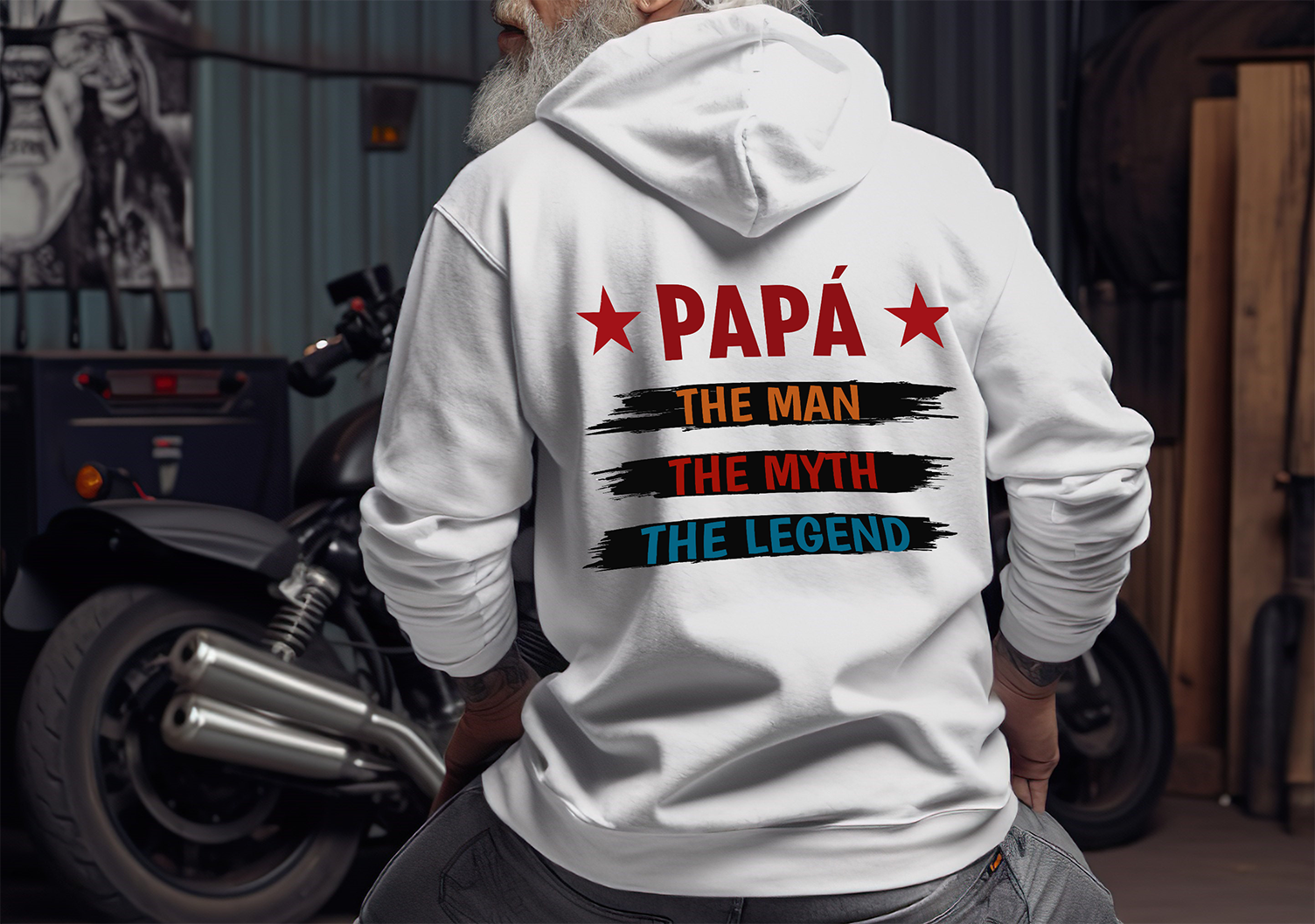 Sudadera hoodie personalizada con diseño para papá
