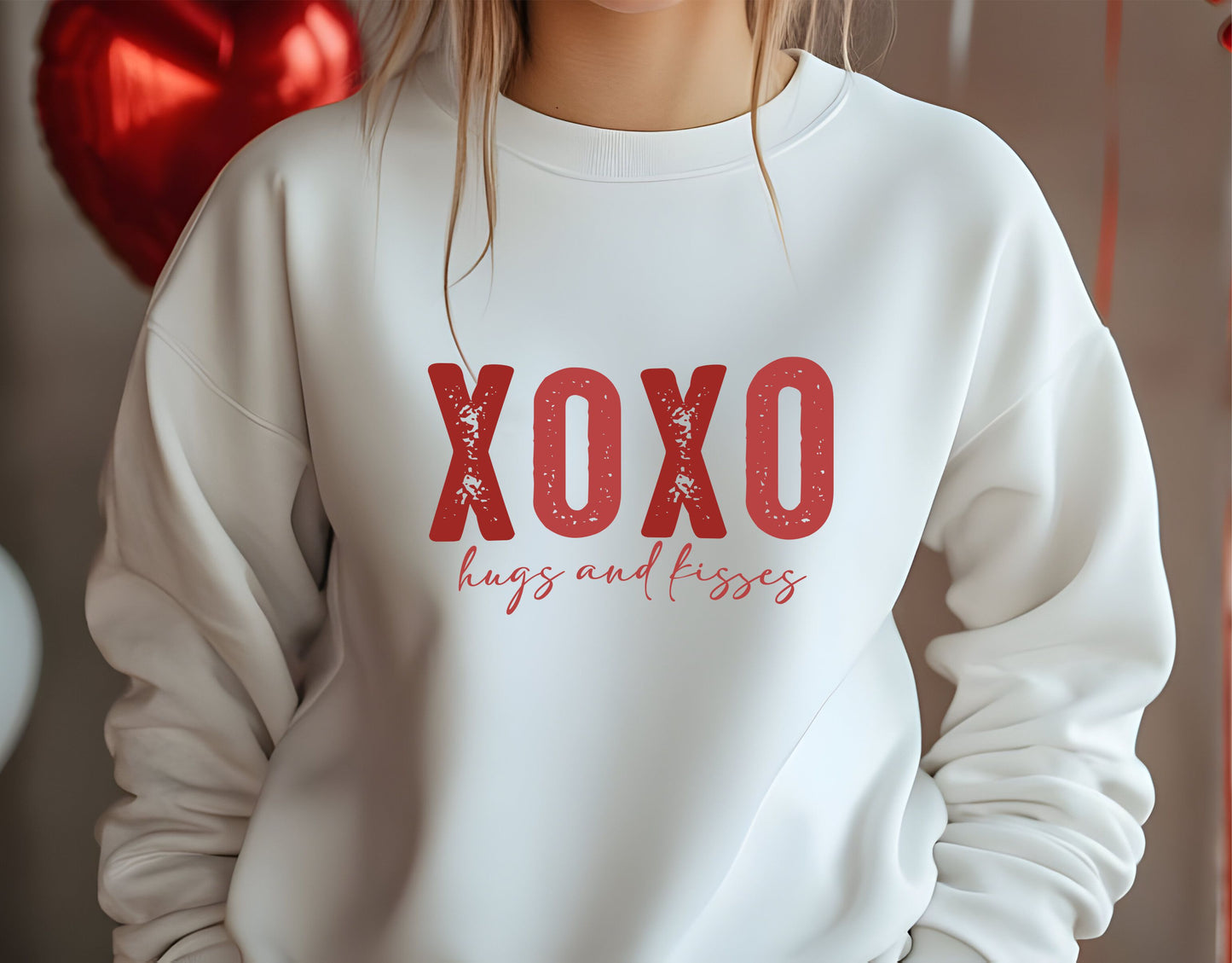 Sudadera Blanca XoXo TinoPrint