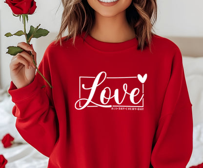Sudadera Roja Personalizada San Valentin