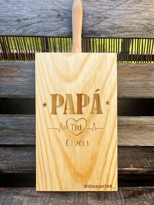 Tabla de madera personalizada para el día del padre regalo original