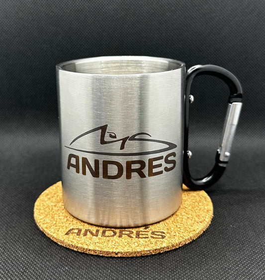 taza de acero inoxidable personalizada 210 ml