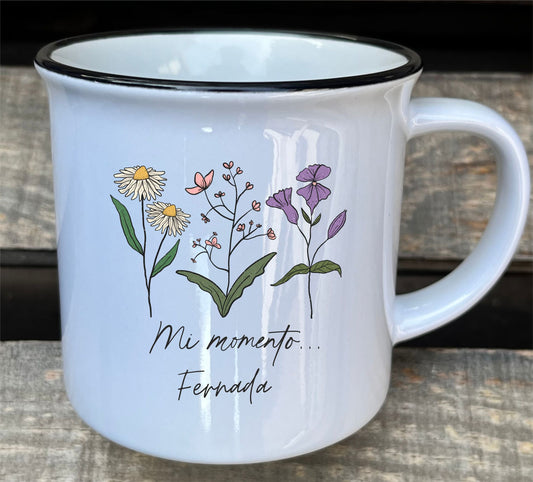 taza de cerámica personalizada diseño vintage 300 ml