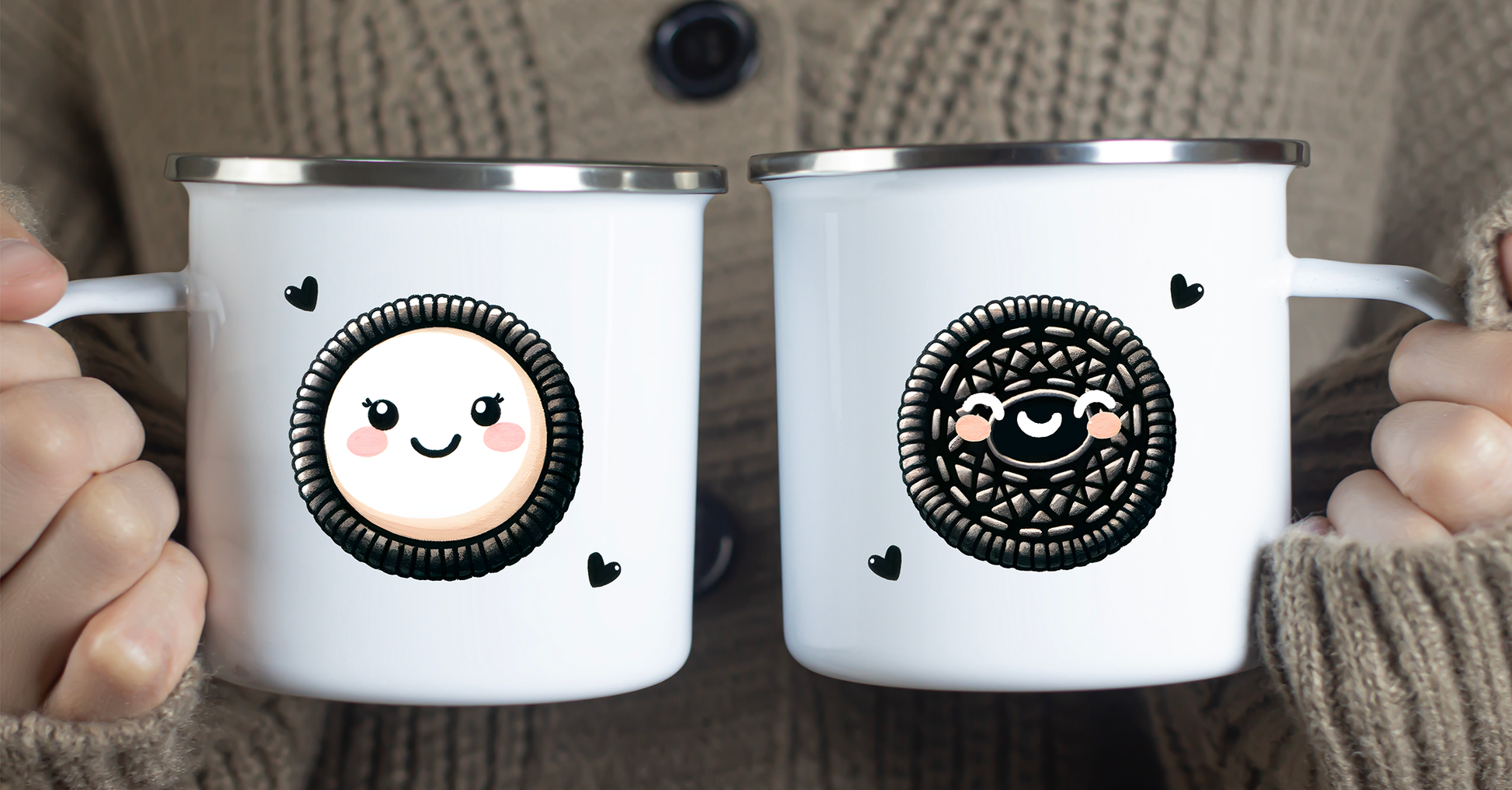 tazas metálicas personalizadas para pareja