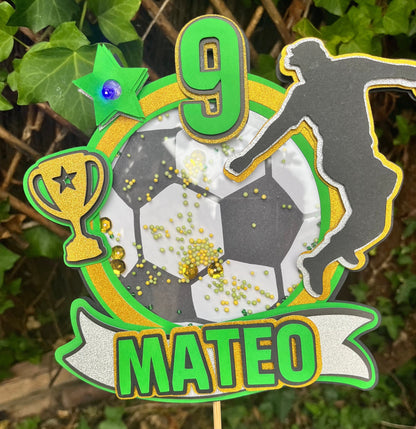 Topper de tarta con luz RGB integrada en el diseño