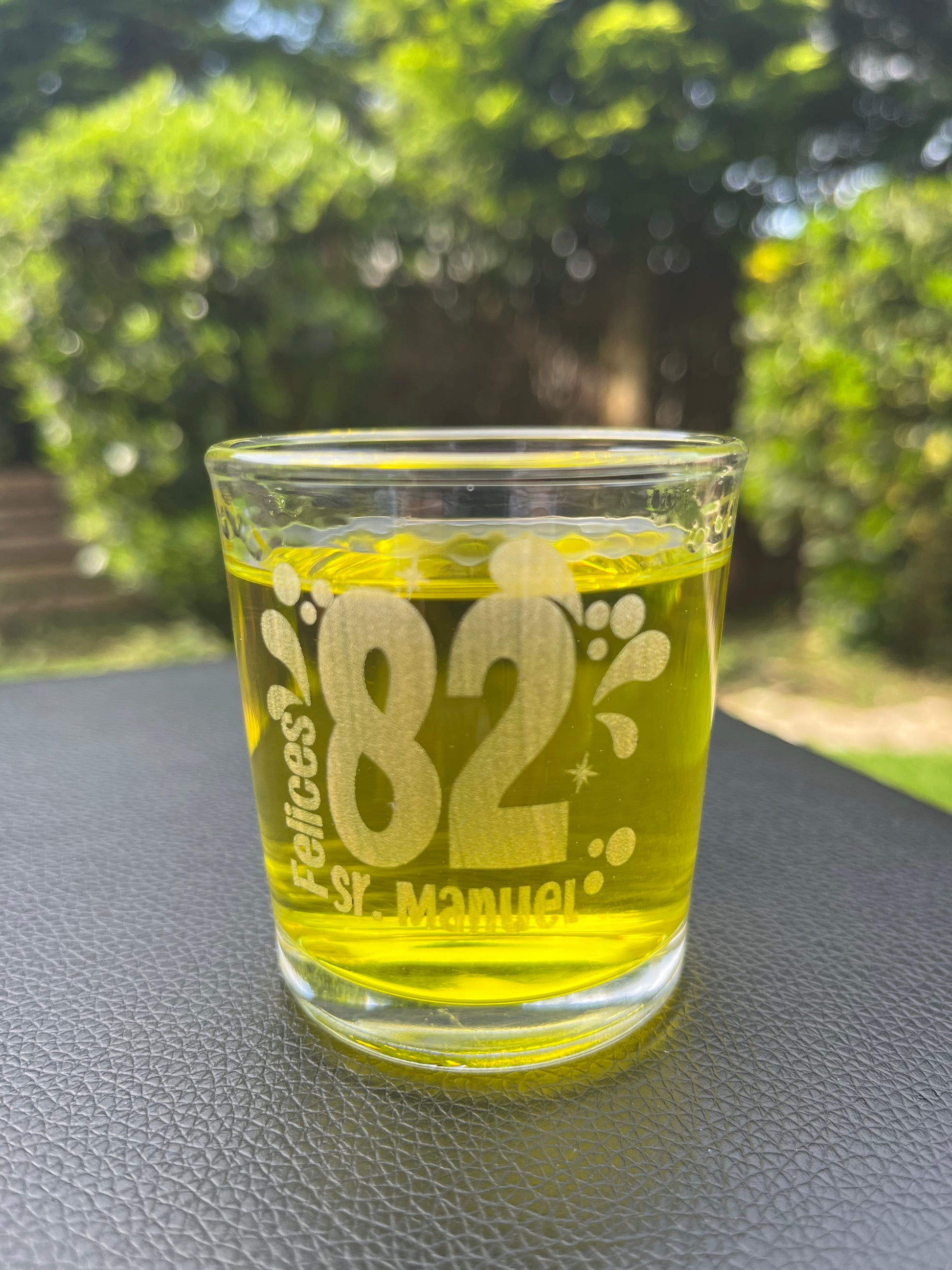 Vaso grabado con láser para regalo de cumpleaños o aniversario
